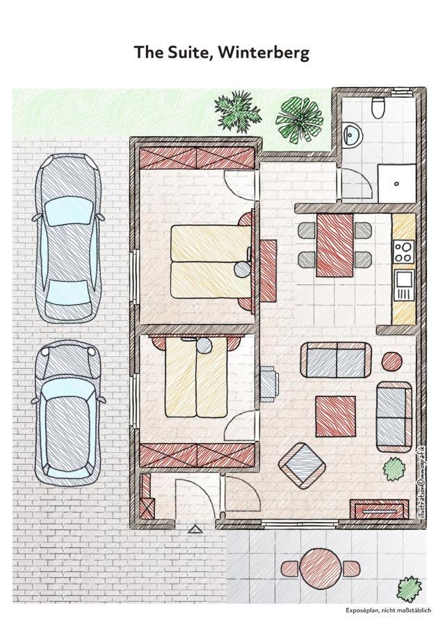 The Suite Winterberg Deluxe - Exklusive Ausstattung, Bestlage Zwischen Skikarussell Und Marktplatz, Eigener Garten, Ski- Und Fahrradraum, Ruhige Suedausrichtung, Wlan, Hundefreundlich Extérieur photo